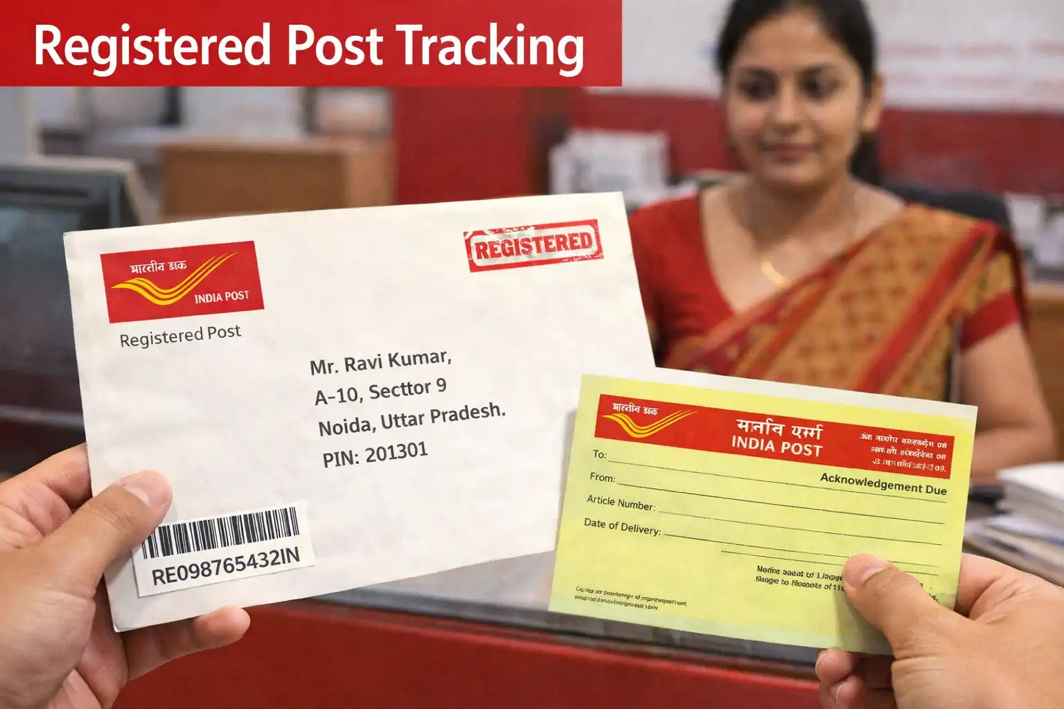 India Post Registered Post tracking